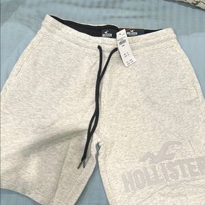 Hollister Gray Athletic Shorts with Elastic Waistband